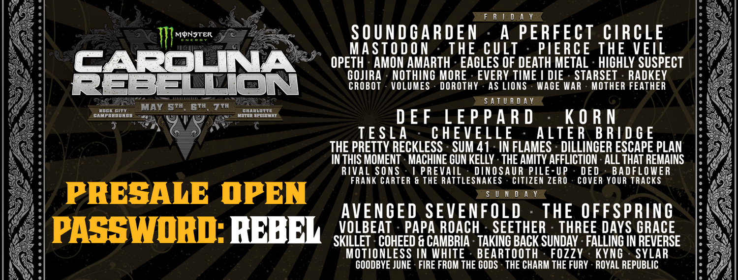 Carolina Rebellion Tour