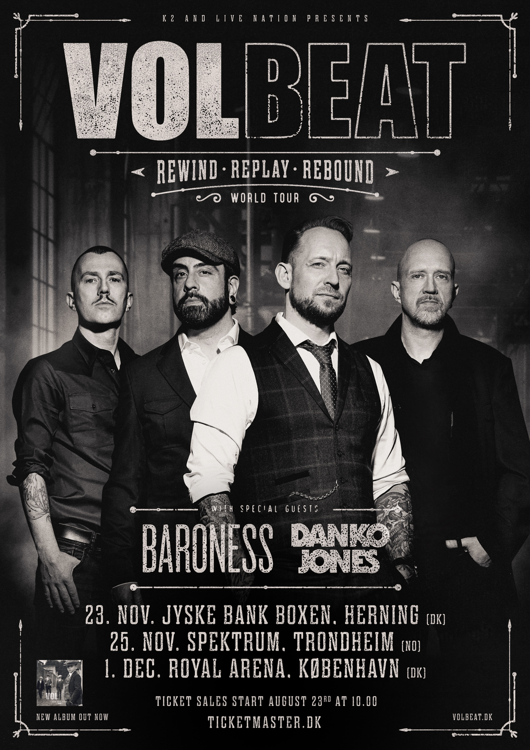 volbeat tour stage times