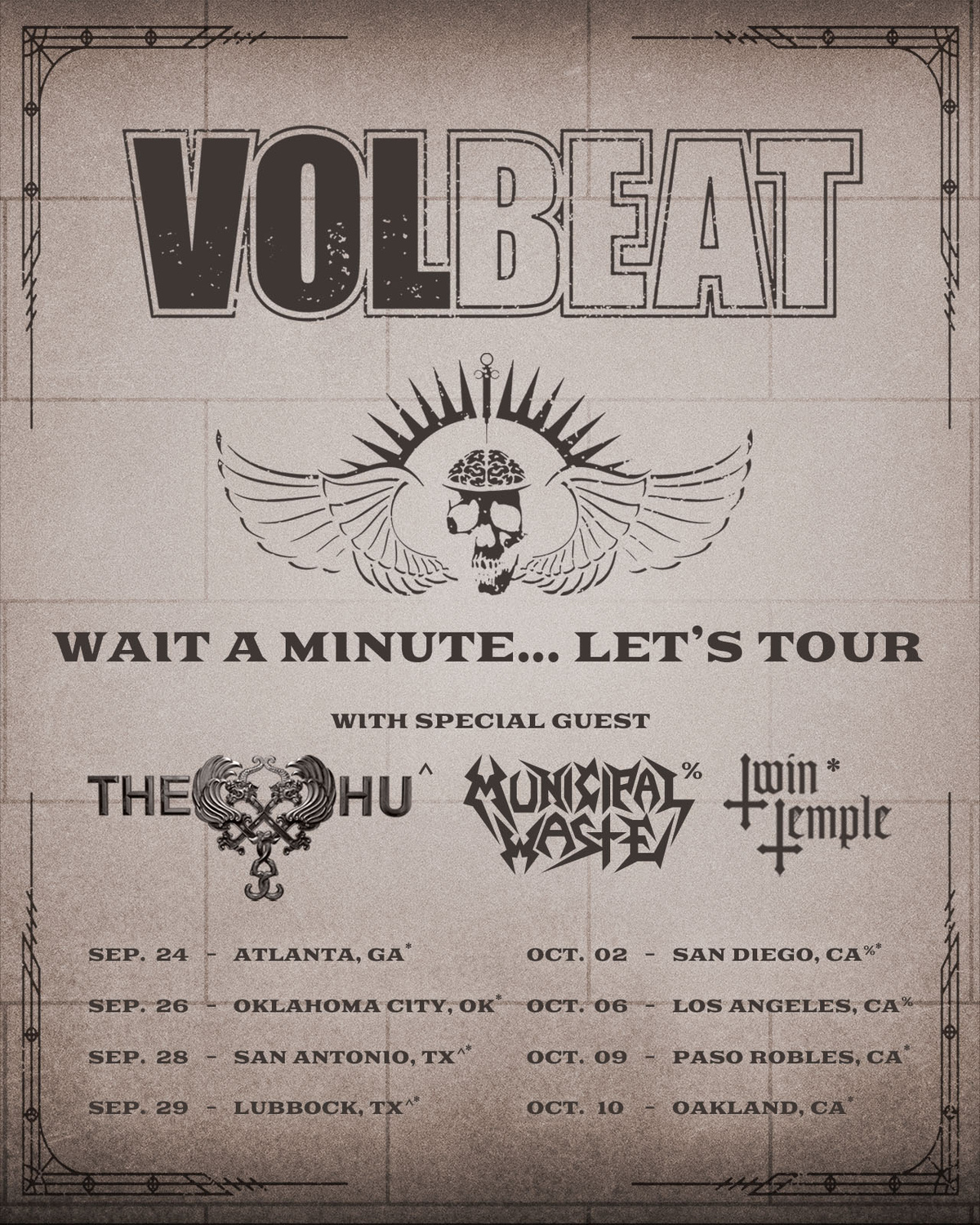 volbeat tour dates usa