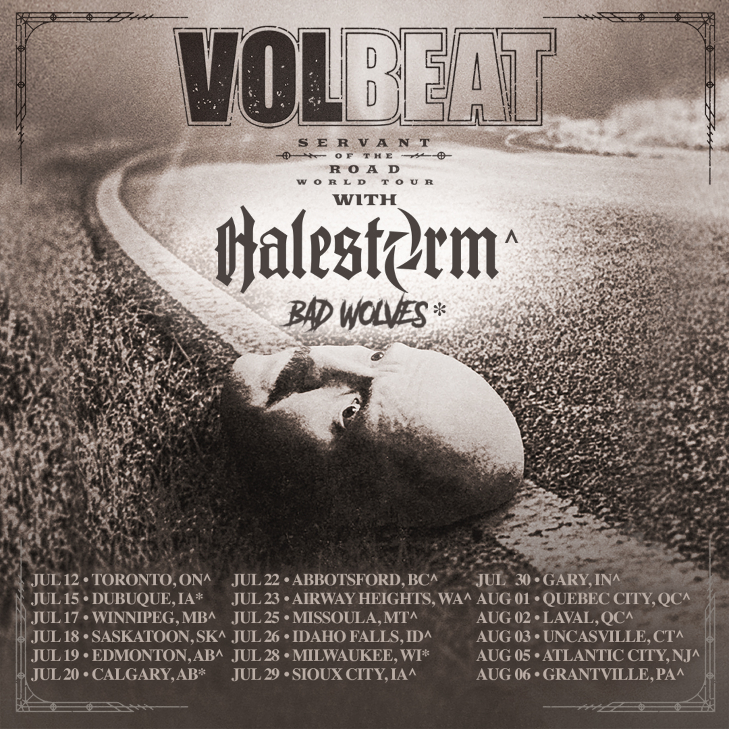 Volbeat News New Servant Of The Road Dates in Canada & USA